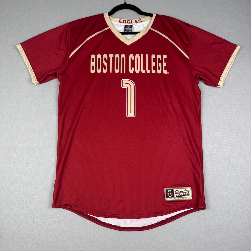 Boston College Eagles Jersey Gameday Greats ProSphere Maroon Gold Mens Large #1